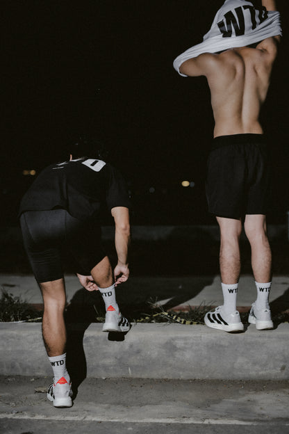 WTD Running Socks White