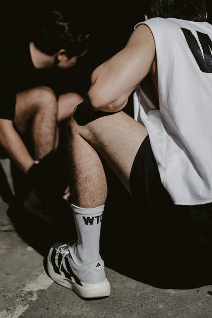 WTD Running Socks White