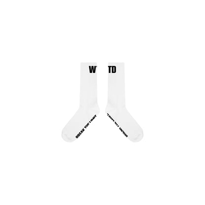 WTD Running Socks White